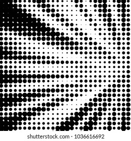 Grunge halftone black and white dots texture background. Spotted vector Abstract Texture
