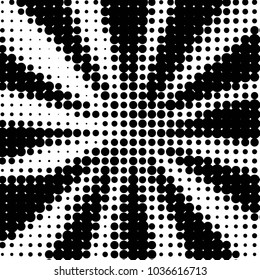 Grunge halftone black and white dots texture background. Spotted vector Abstract Texture
