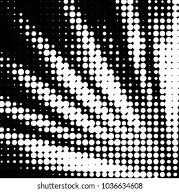 Grunge halftone black and white dots texture background. Spotted vector Abstract Texture
