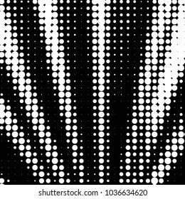 Grunge halftone black and white dots texture background. Spotted vector Abstract Texture
