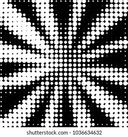 Grunge halftone black and white dots texture background. Spotted vector Abstract Texture
