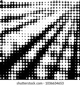 Grunge halftone black and white dots texture background. Spotted vector Abstract Texture
