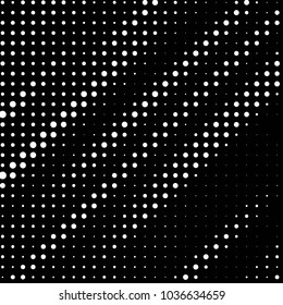 Grunge halftone black and white dots texture background. Spotted vector Abstract Texture

