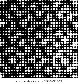 Grunge halftone black and white dots texture background. Spotted vector Abstract Texture
