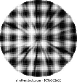 Grunge halftone black and white dots texture background. Spotted vector Abstract Texture
