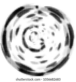 Grunge halftone black and white dots texture background. Spotted vector Abstract Texture
