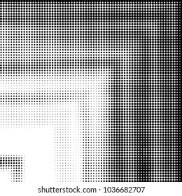 Grunge halftone black and white dots texture background. Spotted vector Abstract Texture
