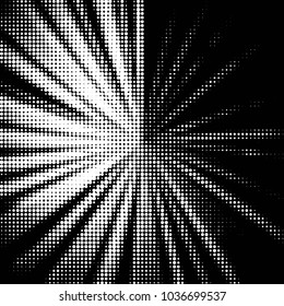 Grunge halftone black and white dots texture background. Spotted vector Abstract Texture

