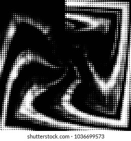 Grunge halftone black and white dots texture background. Spotted vector Abstract Texture
