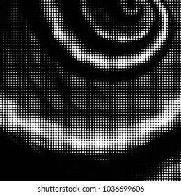 Grunge halftone black and white dots texture background. Spotted vector Abstract Texture
