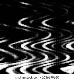 Grunge halftone black and white dots texture background. Spotted vector Abstract Texture
