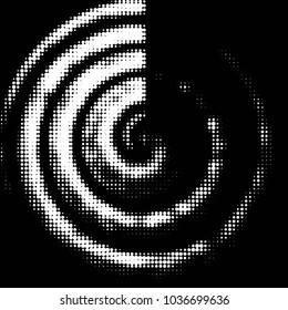 Grunge halftone black and white dots texture background. Spotted vector Abstract Texture
