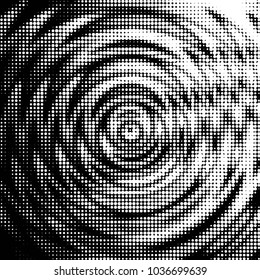 Grunge halftone black and white dots texture background. Spotted vector Abstract Texture
