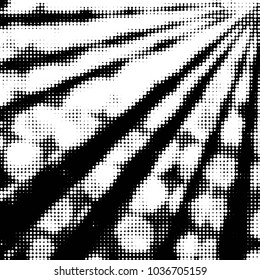 Grunge halftone black and white dots texture background. Spotted vector Abstract Texture
