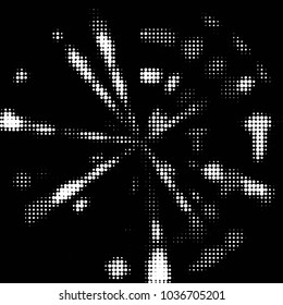 Grunge halftone black and white dots texture background. Spotted vector Abstract Texture
