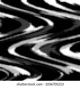 Grunge halftone black and white dots texture background. Spotted vector Abstract Texture
