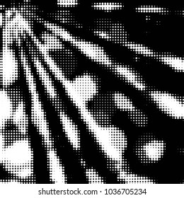 Grunge halftone black and white dots texture background. Spotted vector Abstract Texture

