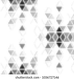 Grunge halftone black and white dots texture background. Spotted vector Abstract Texture
