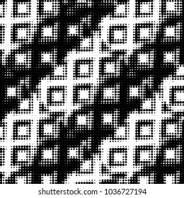 Grunge halftone black and white dots texture background. Spotted vector Abstract Texture
