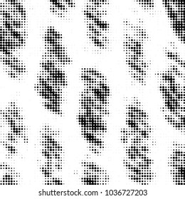 Grunge halftone black and white dots texture background. Spotted vector Abstract Texture
