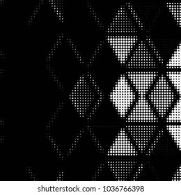 Grunge halftone black and white dots texture background. Spotted vector Abstract Texture
