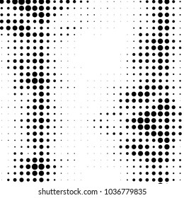 Grunge halftone black and white dots texture background. Spotted vector Abstract Texture