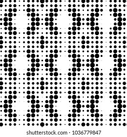 Grunge halftone black and white dots texture background. Spotted vector Abstract Texture