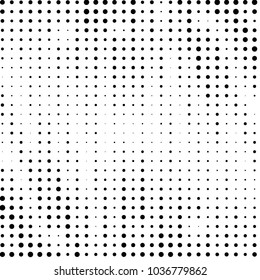 Grunge halftone black and white dots texture background. Spotted vector Abstract Texture