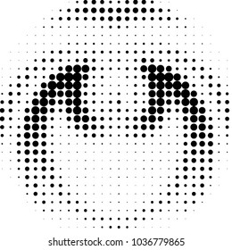 Grunge halftone black and white dots texture background. Spotted vector Abstract Texture