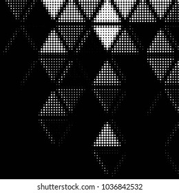 Grunge halftone black and white dots texture background. Spotted vector Abstract Texture
