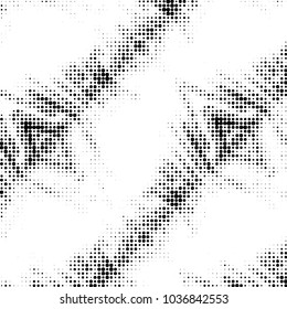 Grunge halftone black and white dots texture background. Spotted vector Abstract Texture
