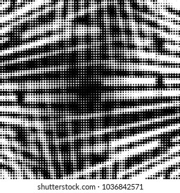 Grunge halftone black and white dots texture background. Spotted vector Abstract Texture

