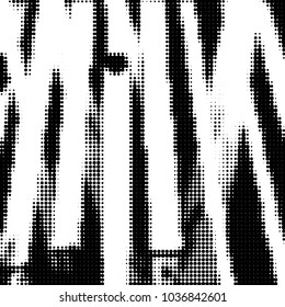 Grunge halftone black and white dots texture background. Spotted vector Abstract Texture
