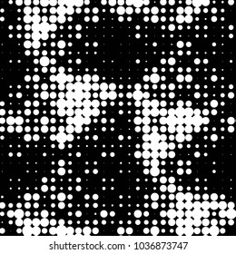 Grunge halftone black and white dots texture background. Spotted vector Abstract Texture

