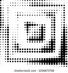Grunge halftone black and white dots texture background. Spotted vector Abstract Texture
