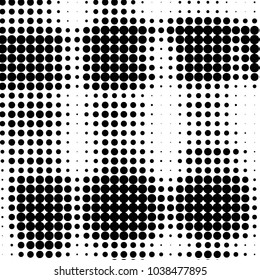 Grunge halftone black and white dots texture background. Spotted vector Abstract Texture
