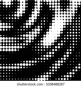 Grunge halftone black and white dots texture background. Spotted vector Abstract Texture
