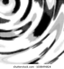 Grunge halftone black and white dots texture background. Spotted vector Abstract Texture

