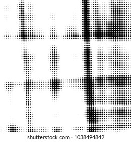 Grunge halftone black and white dots texture background. Spotted vector Abstract Texture
