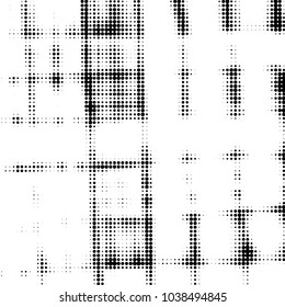 Grunge halftone black and white dots texture background. Spotted vector Abstract Texture
