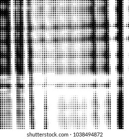 Grunge halftone black and white dots texture background. Spotted vector Abstract Texture
