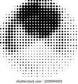 Grunge halftone black and white dots texture background. Spotted vector Abstract Texture
