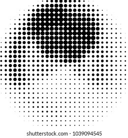 Grunge halftone black and white dots texture background. Spotted vector Abstract Texture
