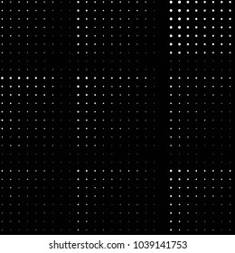 Grunge halftone black and white dots texture background. Spotted vector Abstract Texture
