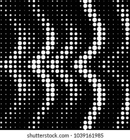 Grunge halftone black and white dots texture background. Spotted vector Abstract Texture

