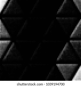 Grunge halftone black and white dots texture background. Spotted vector Abstract Texture
