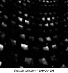 Grunge halftone black and white dots texture background. Spotted vector Abstract Texture
