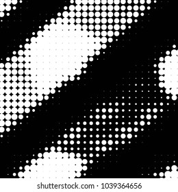 Grunge halftone black and white dots texture background. Spotted vector Abstract Texture
