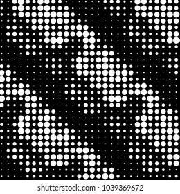 Grunge halftone black and white dots texture background. Spotted vector Abstract Texture
