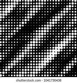 Grunge halftone black and white dots texture background. Spotted vector Abstract Texture
